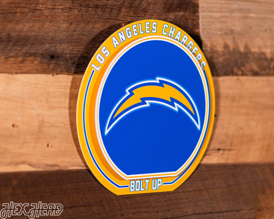 Los Angeles Chargers "Double Play" On the Shelf or on the Wall Art