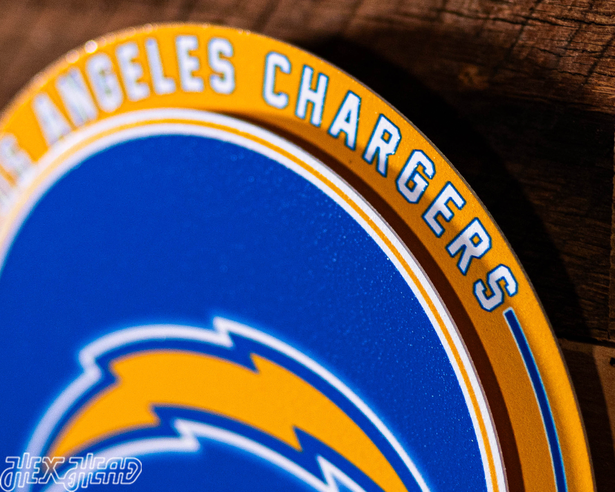 Los Angeles Chargers "Double Play" On the Shelf or on the Wall Art