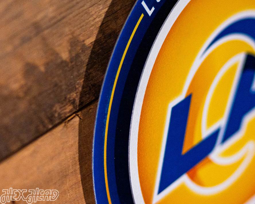 Los Angeles Rams "Double Play" On the Shelf or on the Wall Art