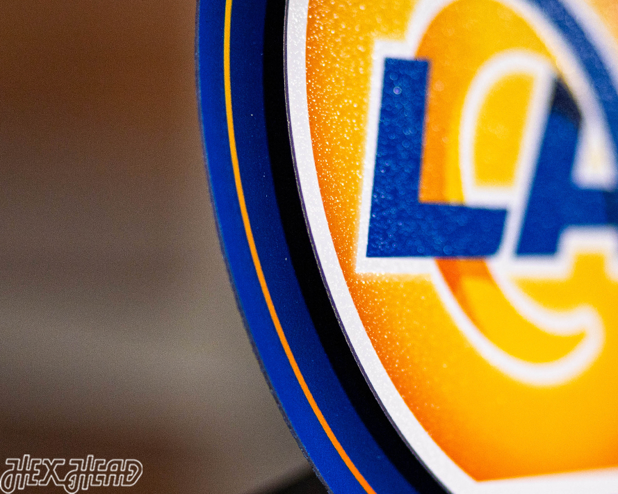 Los Angeles Rams "Double Play" On the Shelf or on the Wall Art