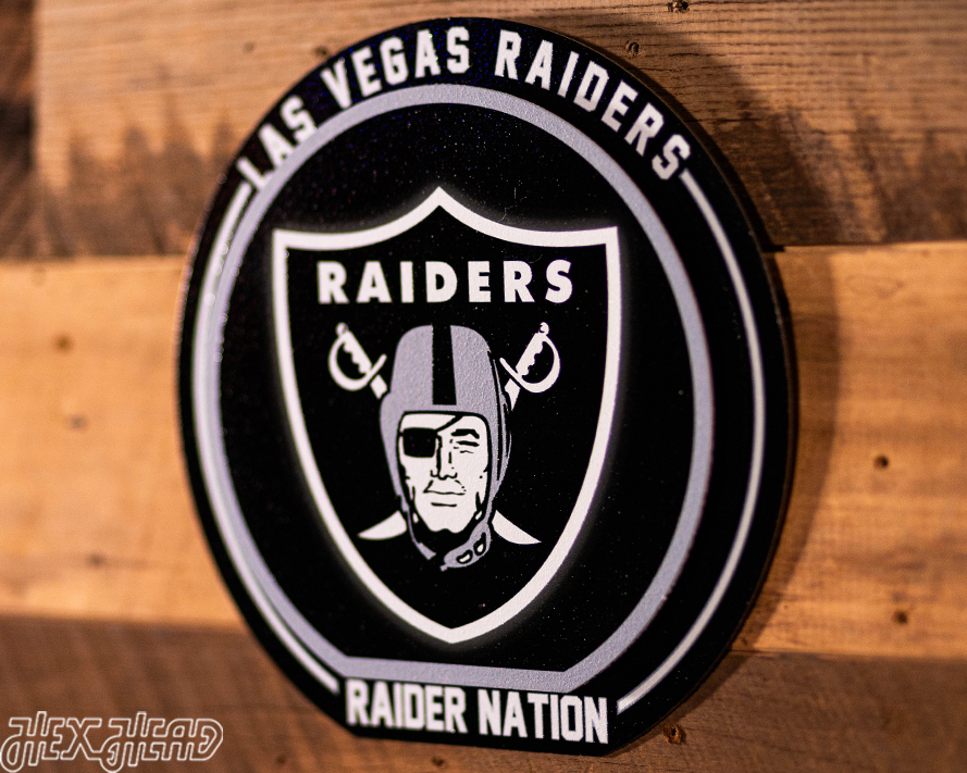 Las Vegas Raiders "Double Play" On the Shelf or on the Wall Art