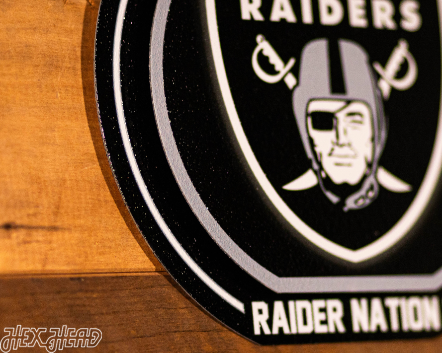 Las Vegas Raiders "Double Play" On the Shelf or on the Wall Art