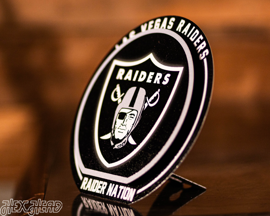 Las Vegas Raiders "Double Play" On the Shelf or on the Wall Art