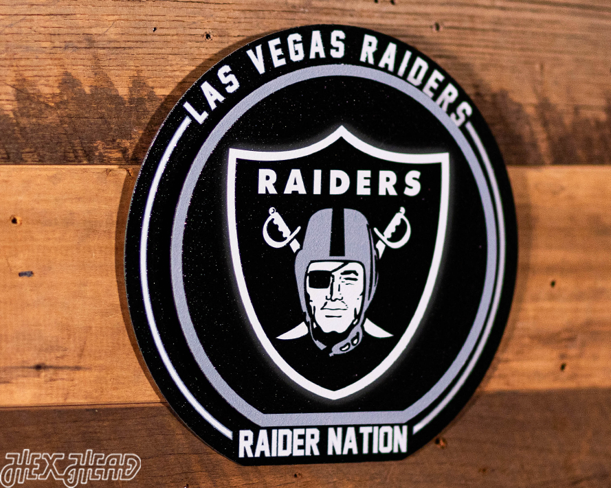 Las Vegas Raiders "Double Play" On the Shelf or on the Wall Art