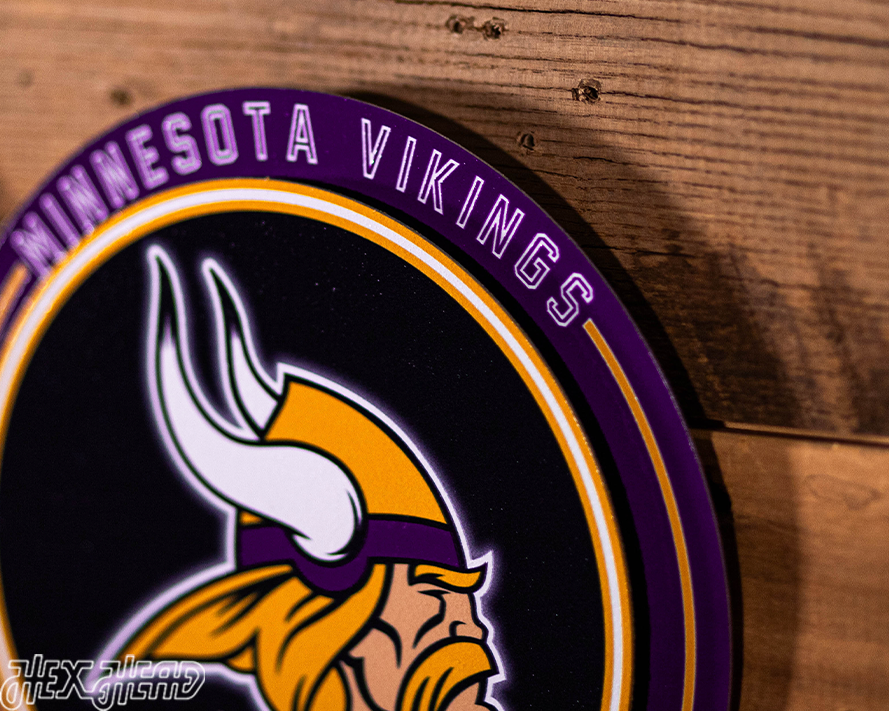 Minnesota Vikings "Double Play" On the Wall or on the Shelf