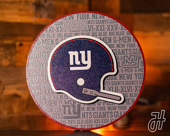 New York Giants CRAFT SERIES 3D Vintage Metal Wall Art