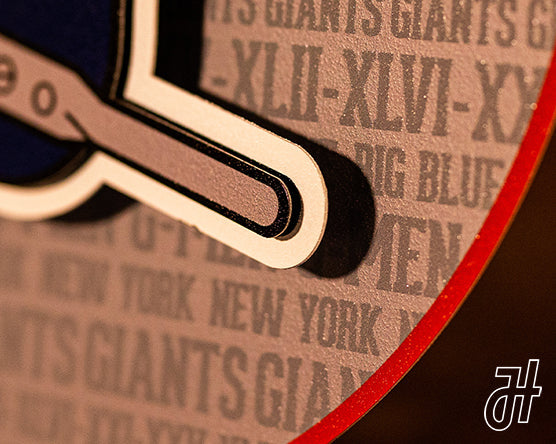 New York Giants CRAFT SERIES 3D Vintage Metal Wall Art