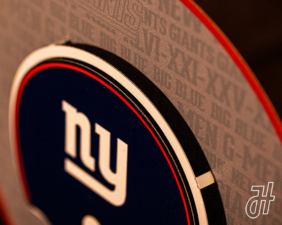 New York Giants CRAFT SERIES 3D Vintage Metal Wall Art