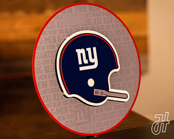 New York Giants CRAFT SERIES 3D Vintage Metal Wall Art