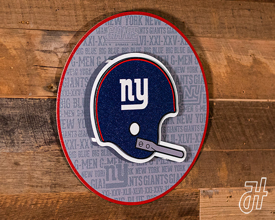 New York Giants CRAFT SERIES 3D Vintage Metal Wall Art