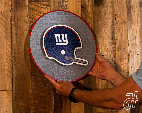 New York Giants CRAFT SERIES 3D Vintage Metal Wall Art