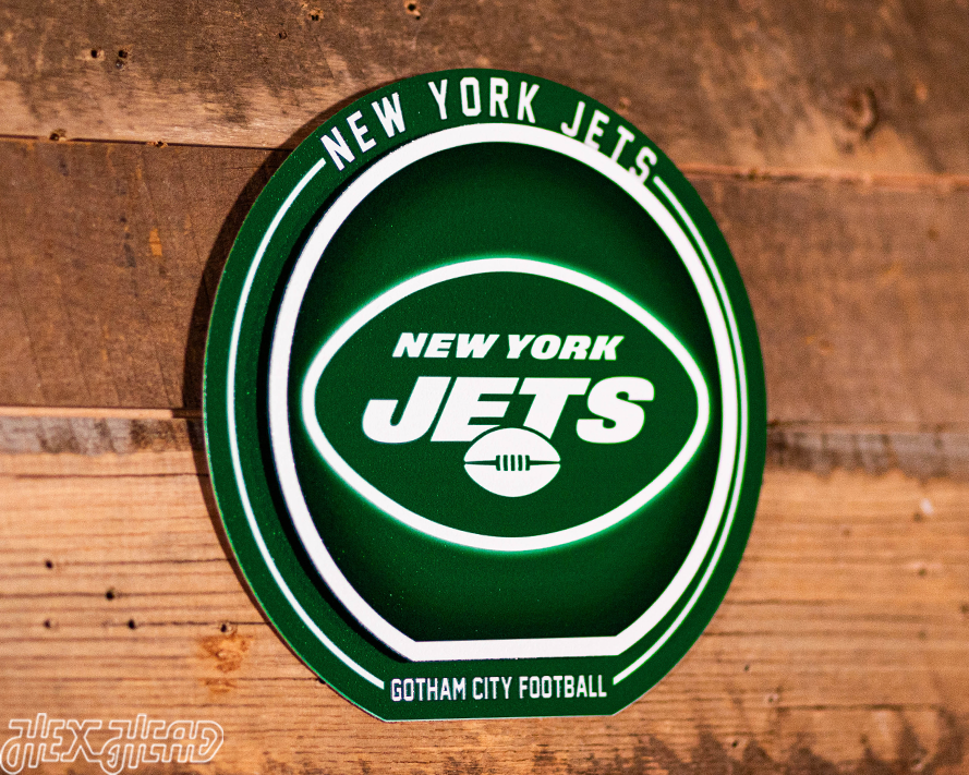 New York Jets "Double Play" On the Shelf or on the Wall Art