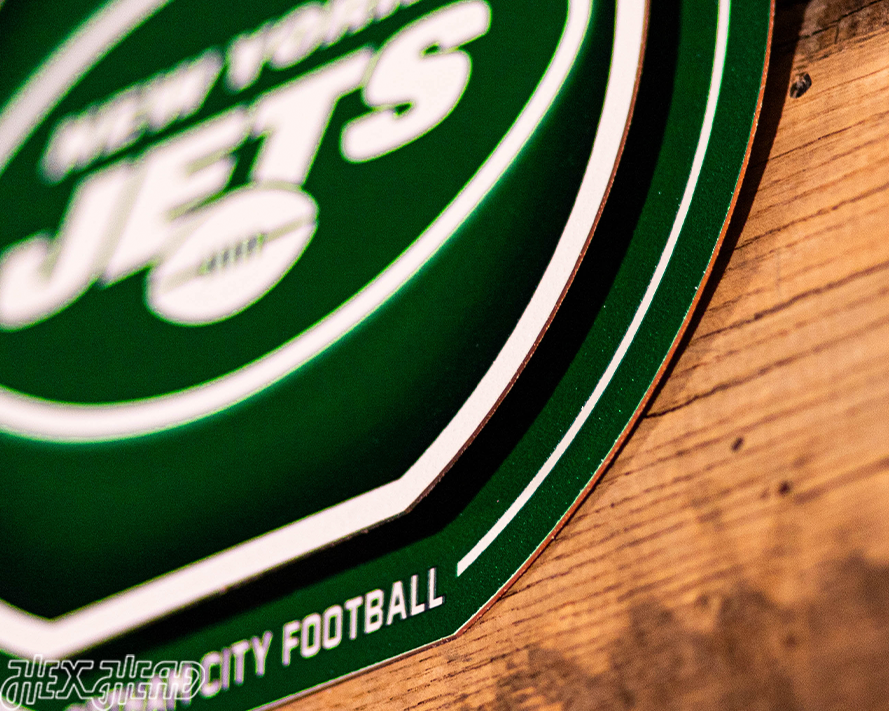 New York Jets "Double Play" On the Shelf or on the Wall Art