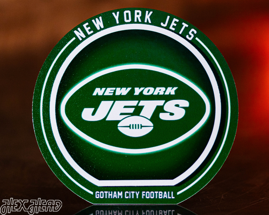 New York Jets "Double Play" On the Shelf or on the Wall Art