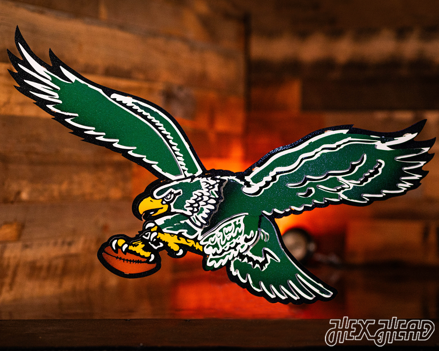 Philadelphia Eagles "1987" Throwback 3D Vintage Metal Wall Art