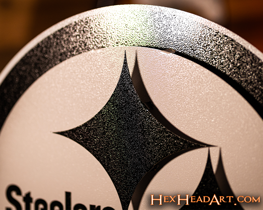 MONOCHROME - Pittsburgh Steelers "Steelmark"  3D Vintage Metal Wall Art