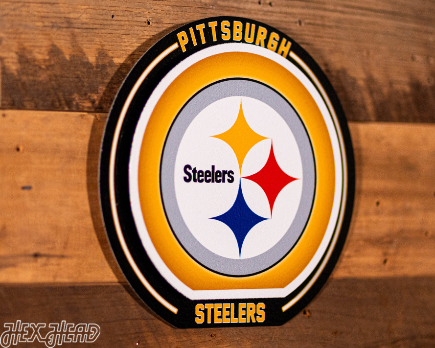 Pittsburgh Steelers "Double Play" On the Shelf or on the Wall Art