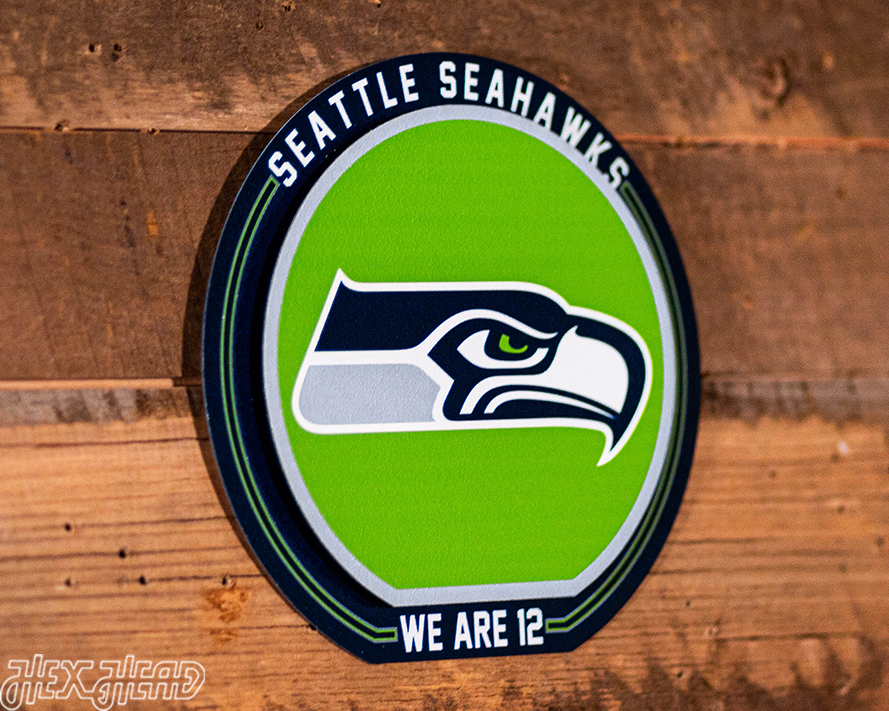 Seattle Seahawks "Double Play" On the Shelf or on the Wall Art