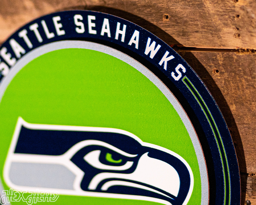 Seattle Seahawks "Double Play" On the Shelf or on the Wall Art