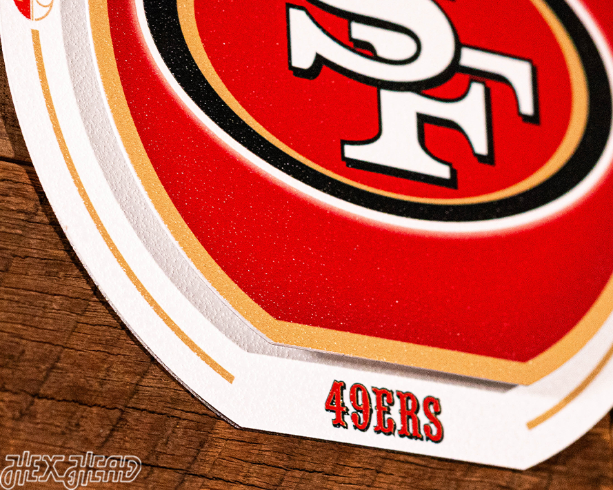 San Francisco 49ers "Double Play" On the Shelf or on the Wall Art