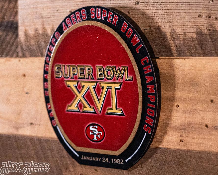 San Francisco 49ers Super Bowl XVI "DOUBLE PLAY" On The Shelf or On The Wall