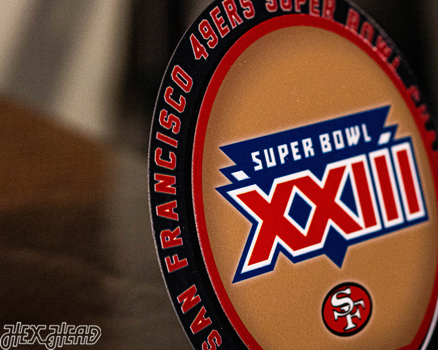 San Francisco 49ers Super Bowl XXIII "DOUBLE PLAY" On The Shelf or On The Wall