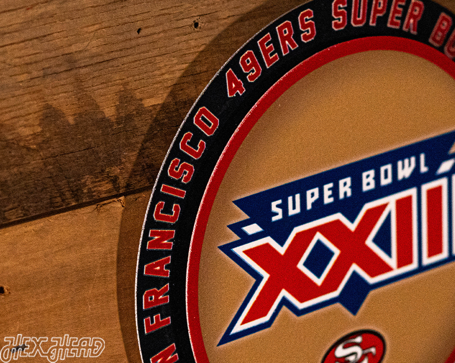 San Francisco 49ers Super Bowl XXIII "DOUBLE PLAY" On The Shelf or On The Wall