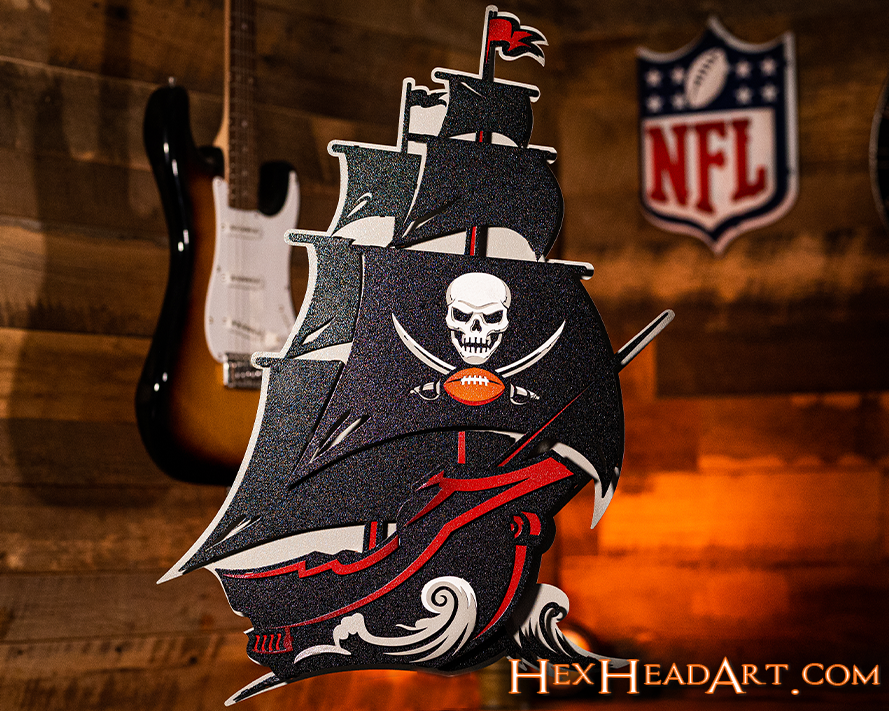 Tampa Bay Buccaneers SHIP 3D Vintage Metal Wall Art