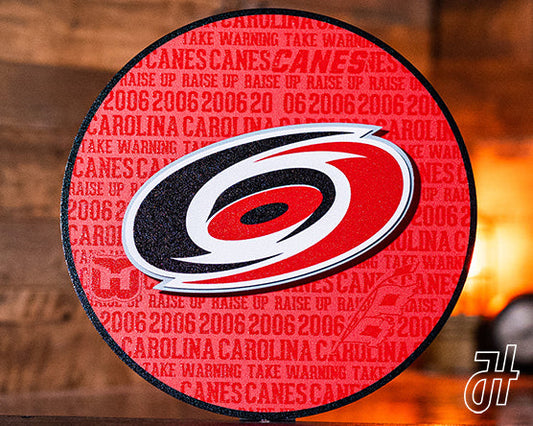 Carolina Hurricanes CRAFT SERIES 3D Embossed Metal Wall Art