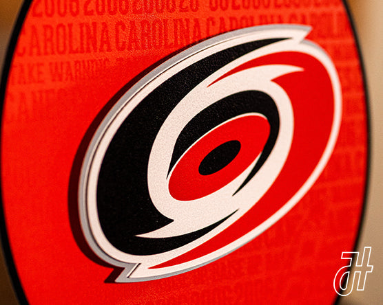 Carolina Hurricanes CRAFT SERIES 3D Embossed Metal Wall Art