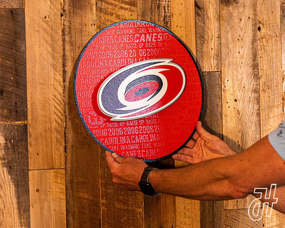 Carolina Hurricanes CRAFT SERIES 3D Embossed Metal Wall Art