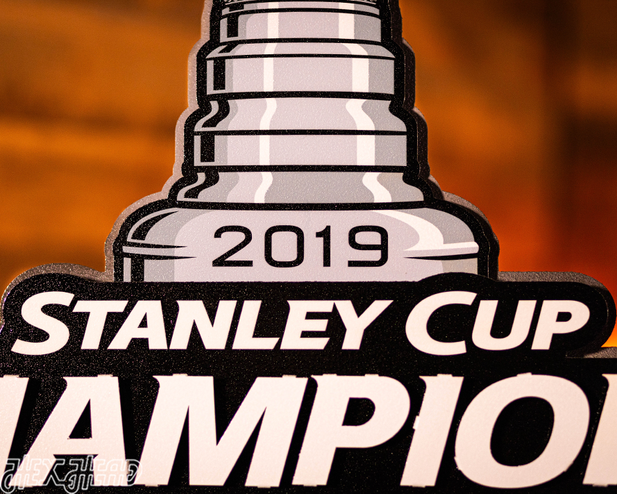 St. Louis Blues 2019 Stanley Cup Champions 3D Vintage Metal Wall Art