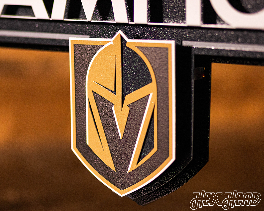 Vegas Golden Knights OFFICIAL 2023 Stanley Cup Winner 3D Metal Wall Art