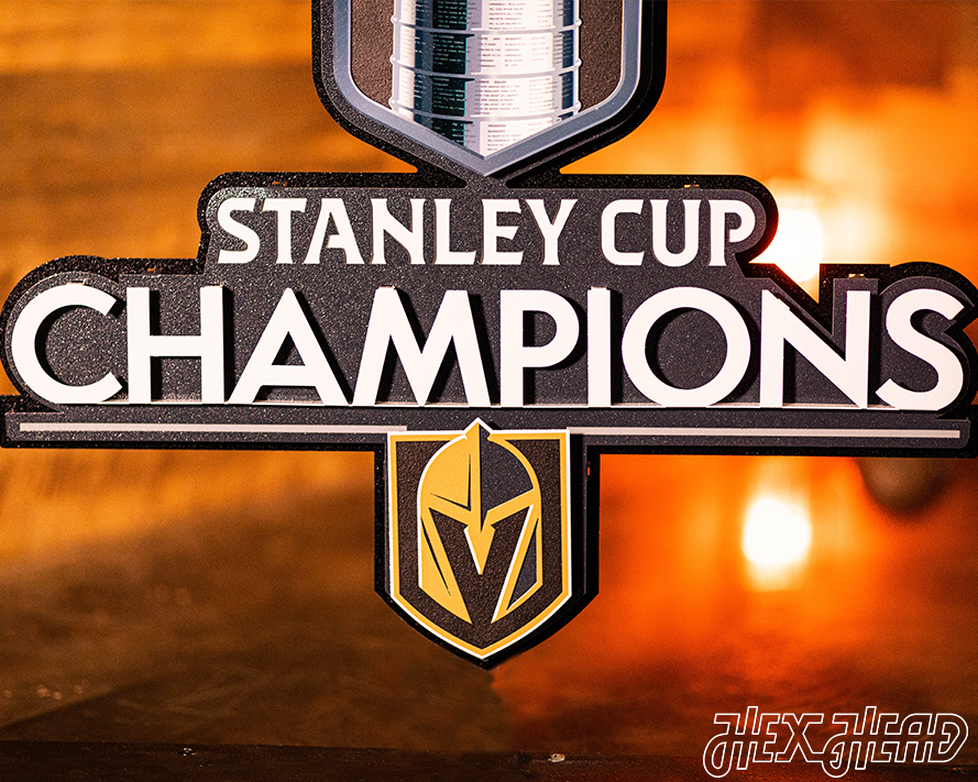 Vegas Golden Knights OFFICIAL 2023 Stanley Cup Winner 3D Metal Wall Art