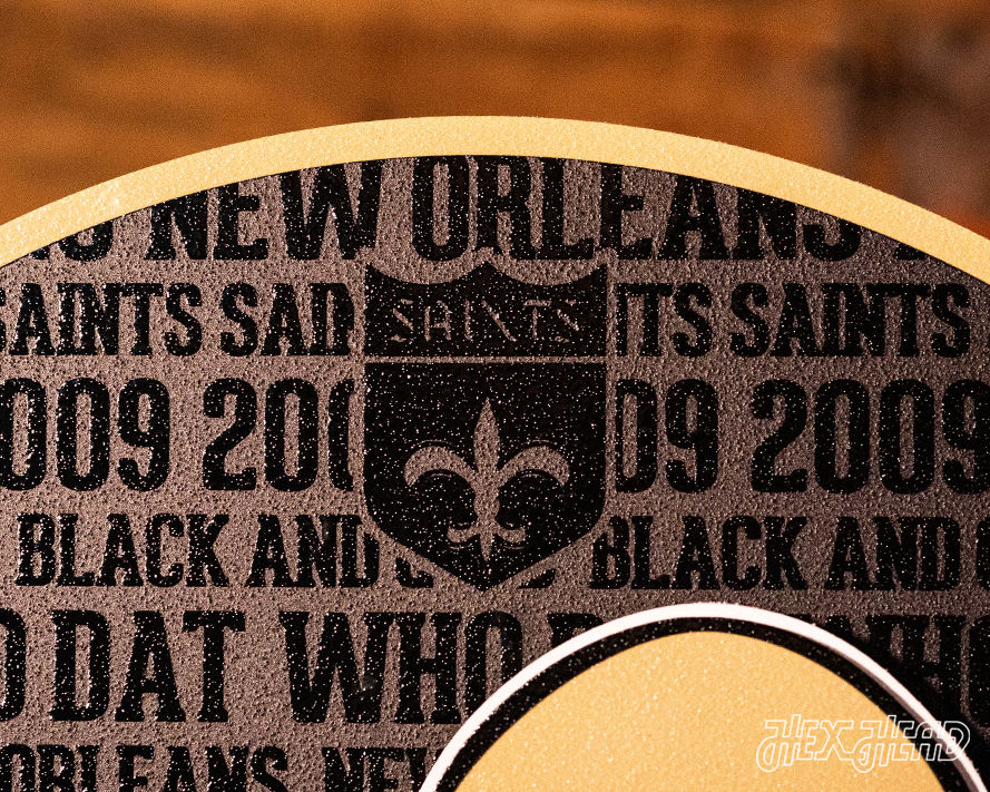 New Orleans Saints CRAFT SERIES 3D Embossed Metal Wall Art