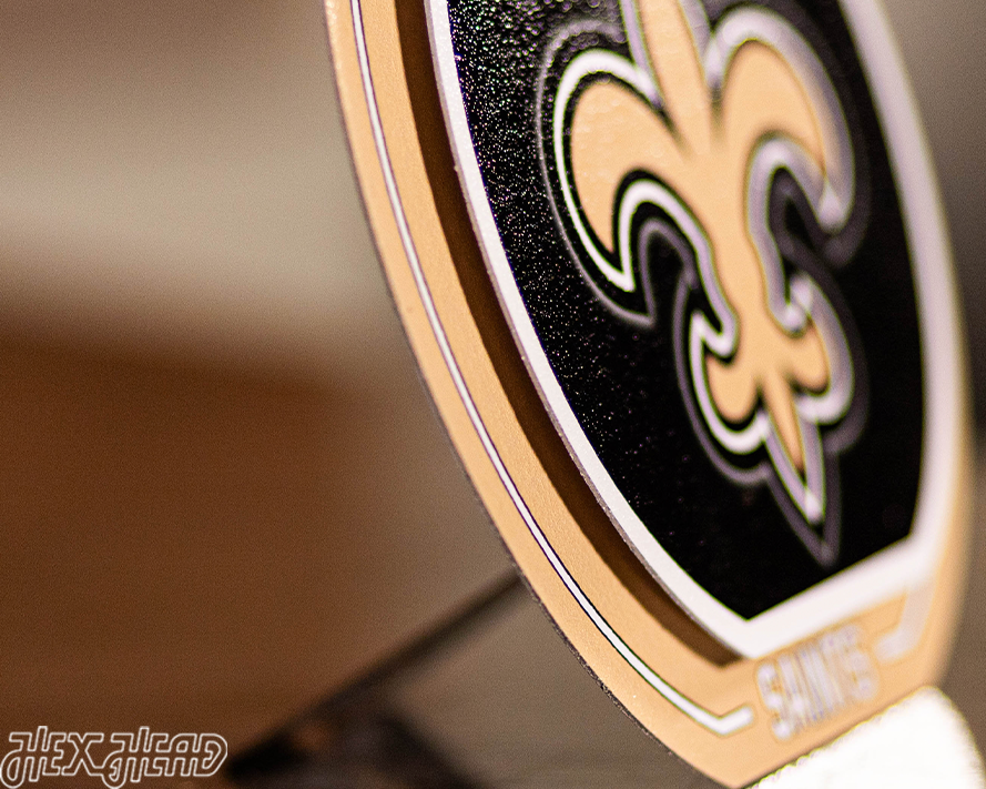 New Orleans Saints "Double Play" On the Shelf or on the Wall Art