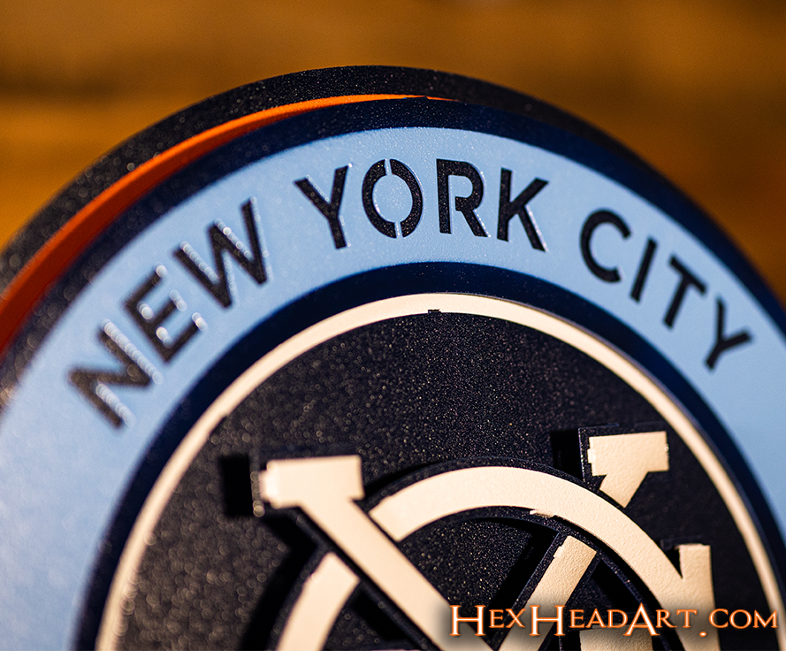 New York City FC 3D Vintage Metal Wall Art