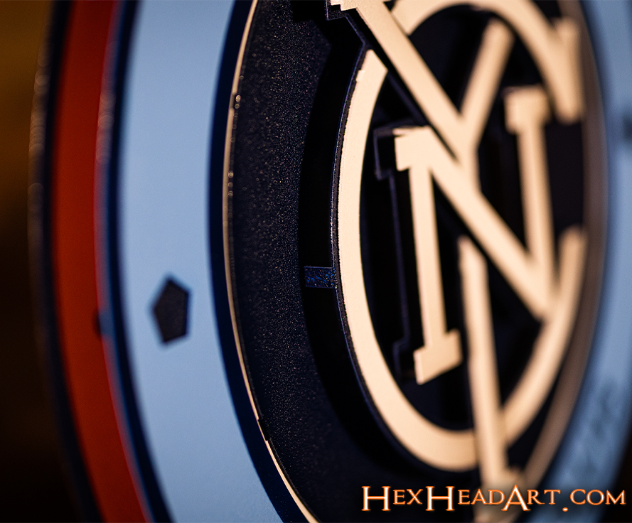 New York City FC 3D Vintage Metal Wall Art