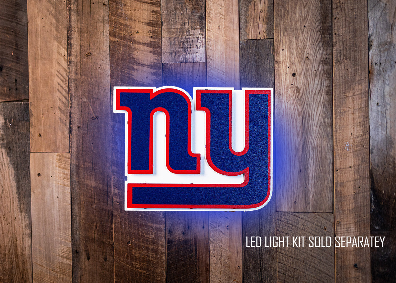 New York Giants "NY" 3D Vintage Metal Wall Art