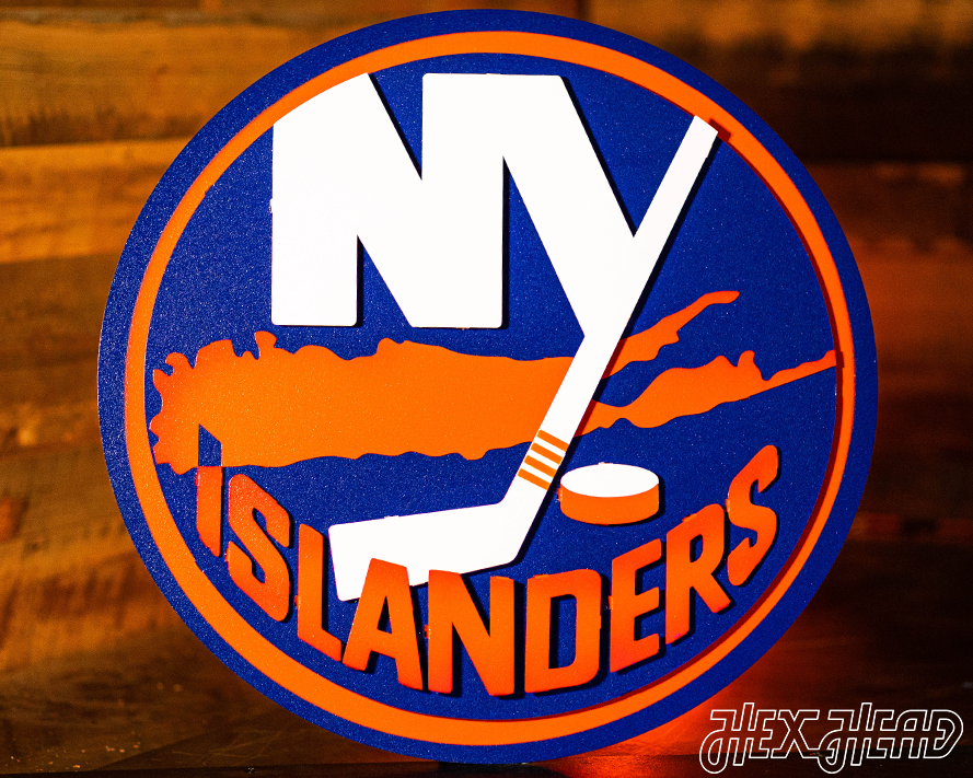 New York Islanders  NHL 3D Vintage Metal Wall Art