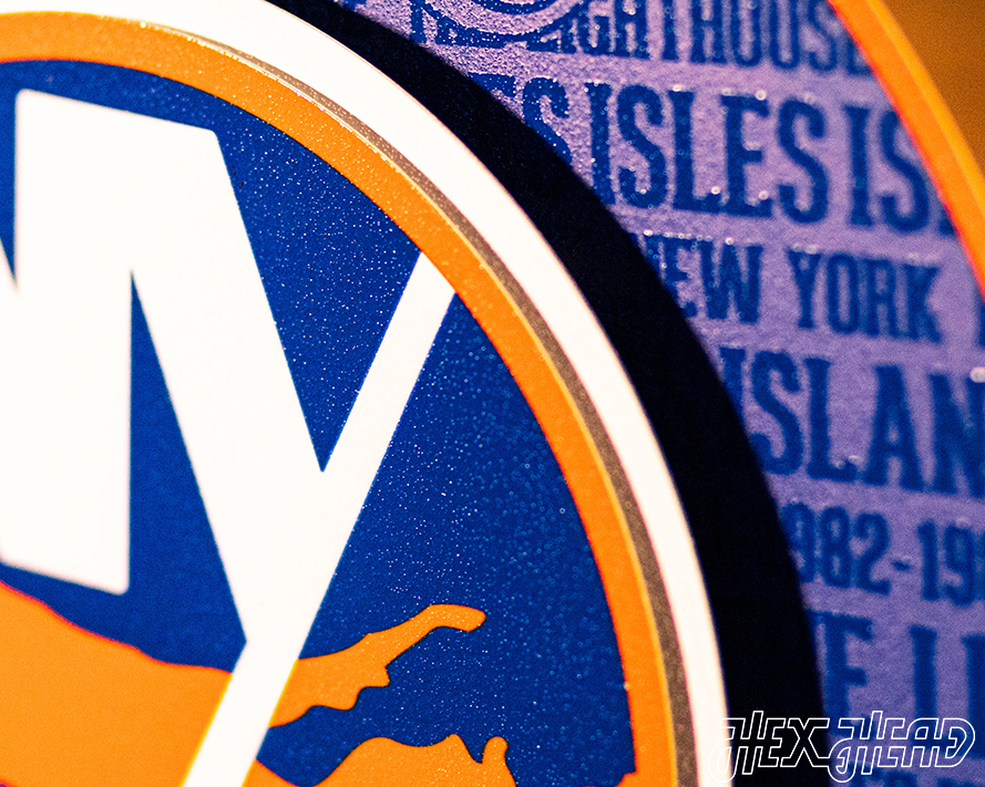 New York Islanders CRAFT SERIES 3D Embossed Metal Wall Art