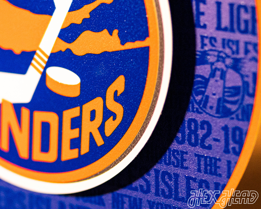 New York Islanders CRAFT SERIES 3D Embossed Metal Wall Art