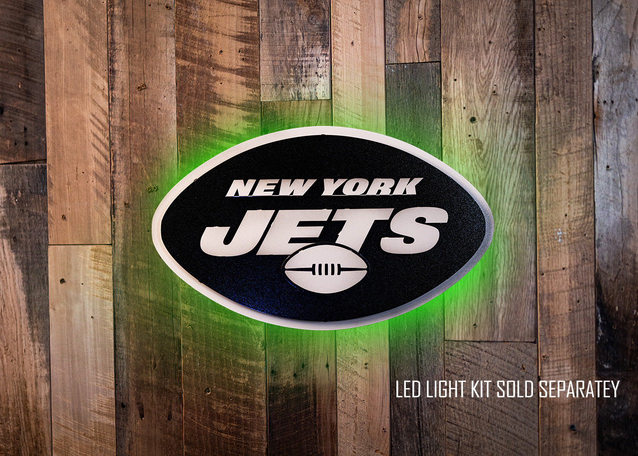 MONOCHROME - New York Jets 3D Vintage Metal Wall Art