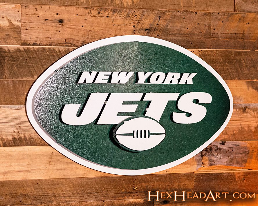 New York Jets 3D Vintage Metal Wall Art