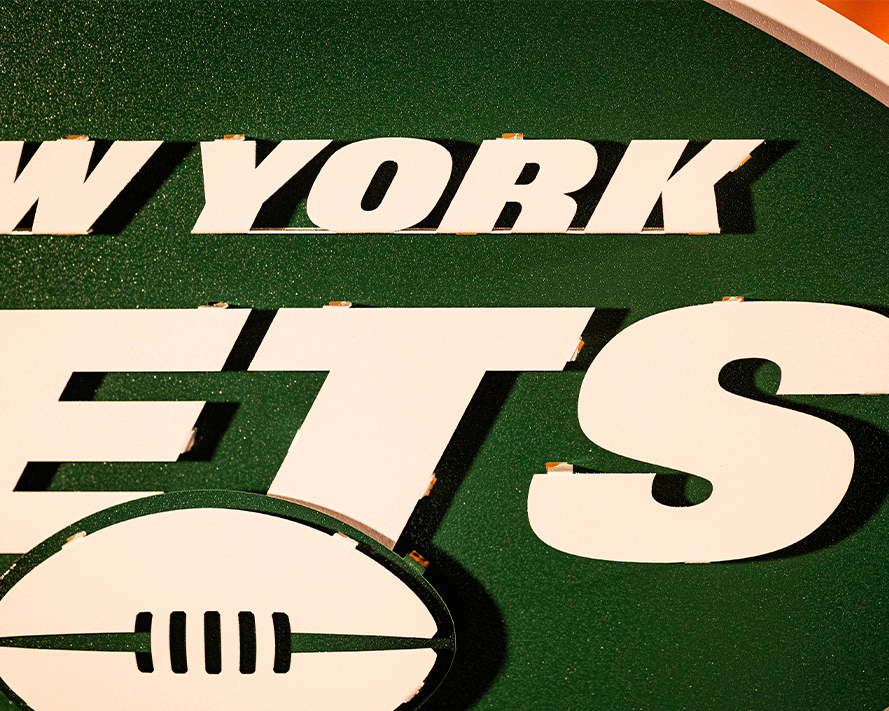 New York Jets 3D Vintage Metal Wall Art