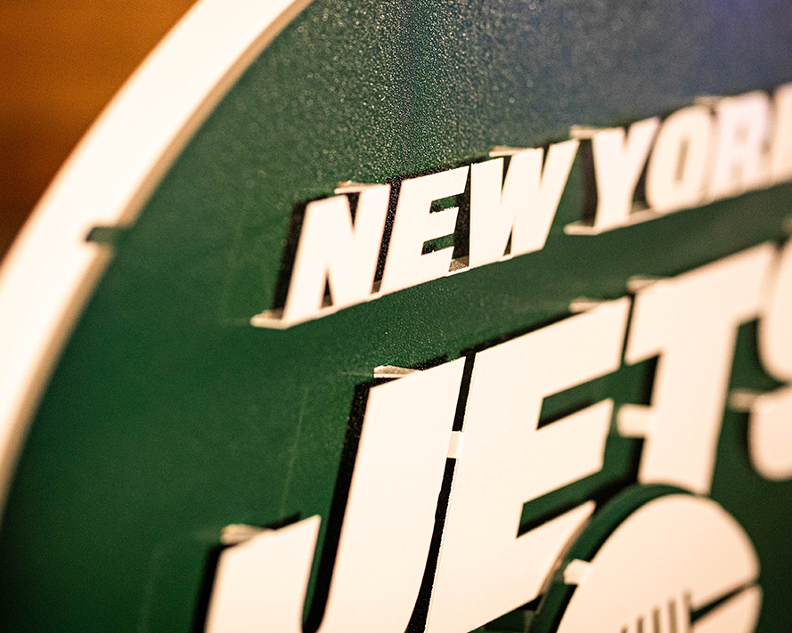 New York Jets 3D Vintage Metal Wall Art