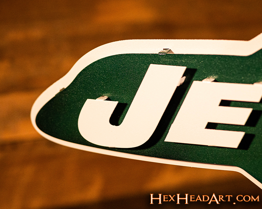 New York Jets Throwback "1963 JET" 3D Vintage Metal Wall Art