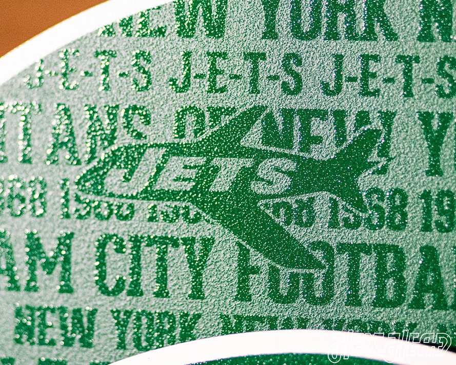 New York Jets CRAFT SERIES 3D Vintage Metal Wall Art