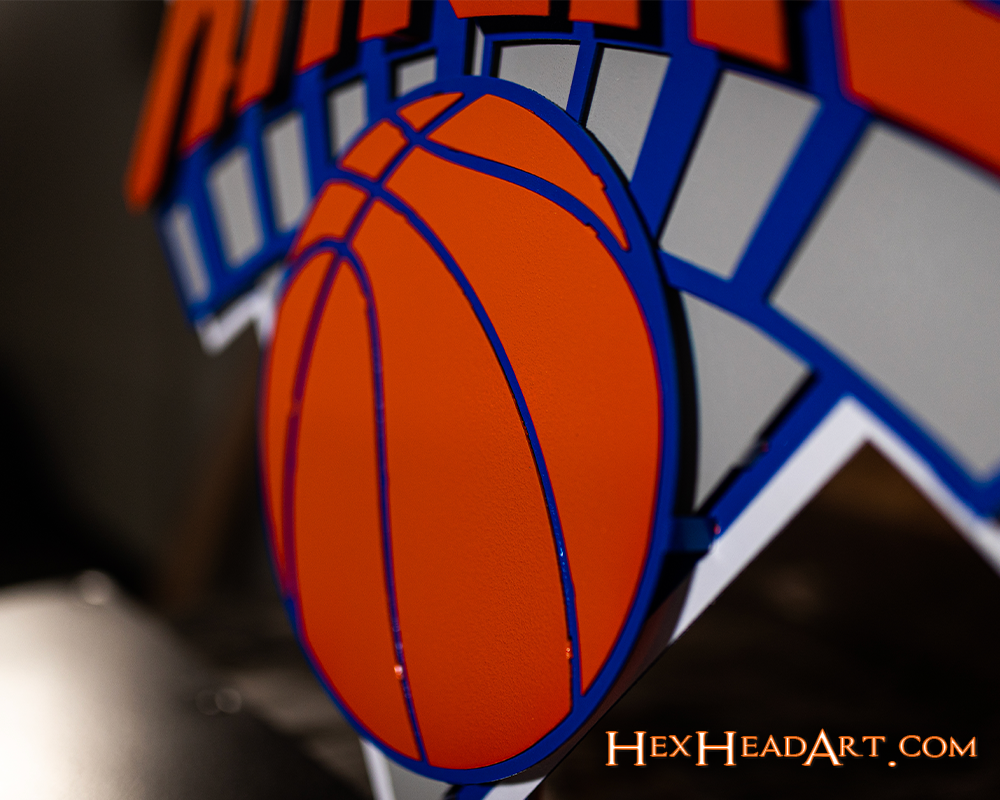 New York Knicks 3D Vintage Metal Wall Art