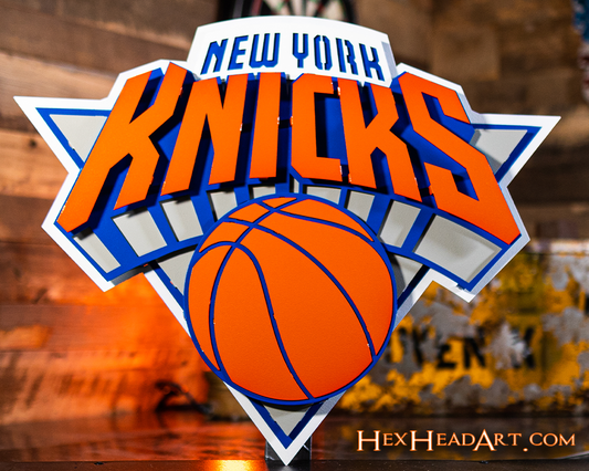 New York Knicks 3D Vintage Metal Wall Art